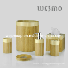 Accesorios de baño de bambú de dos tonos (WBB0326A)